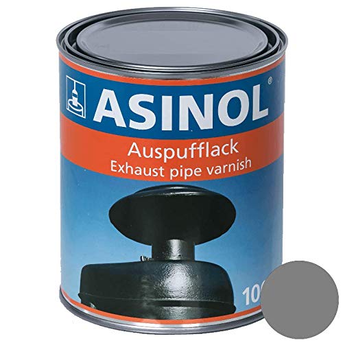 ASINOL Auspufflack 800° silber 1000 ml Kunstharzlack Farbe Lack 1l Liter Dose von ASINOL