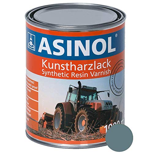 ASINOL EICHER ALPENBLAU 1.000 ml Kunstharzlack Farbe Lack 1l Liter Dose von ASINOL