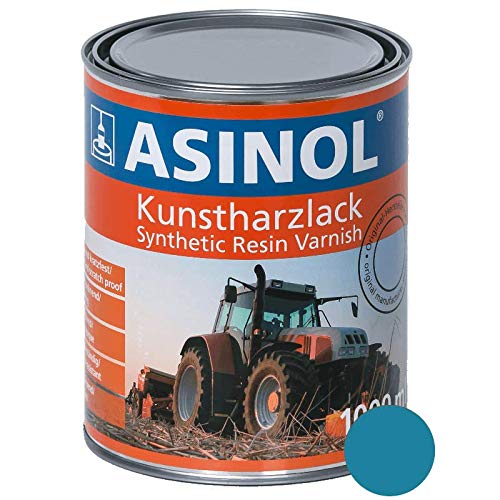 ASINOL EICHER HELLBLAU 1.000 ml Kunstharzlack Farbe Lack 1l Liter Dose von ASINOL