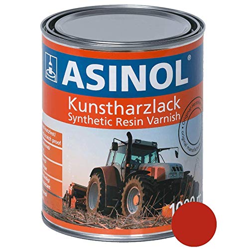 ASINOL FELLA Rot 1.000 ml Kunstharzlack Farbe Lack 1l Liter Dose von ASINOL