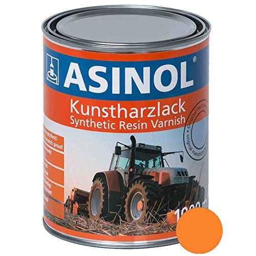 ASINOL HANOMAG ORANGE 1.000 ml Kunstharzlack Farbe Lack 1l Liter Dose von ASINOL