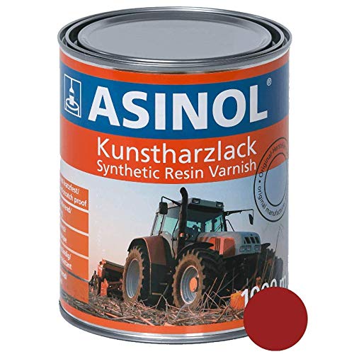 ASINOL KRÖGER ROT 1.000 ml Kunstharzlack Farbe Lack 1l Liter Dose von ASINOL