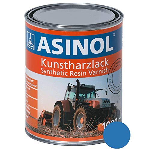 ASINOL LEMKEN BLAU 1.000 ml Kunstharzlack Farbe Lack 1l Liter Dose von ASINOL