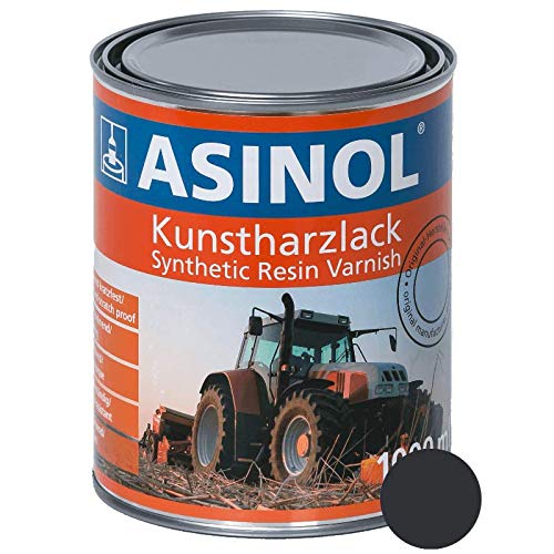 ASINOL LINDE STAPLER DUNKELGRAU 1.000 ml Kunstharzlack Farbe Lack 1l Liter Dose von ASINOL