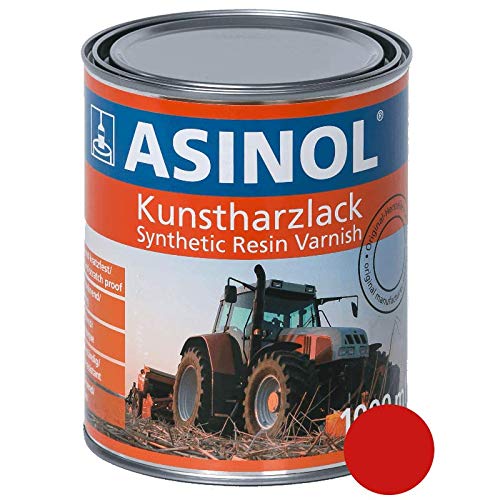 ASINOL PÖTTINGER VERKEHRSROT AB 1996 1.000 ml Kunstharzlack Farbe Lack 1l Liter Dose von ASINOL