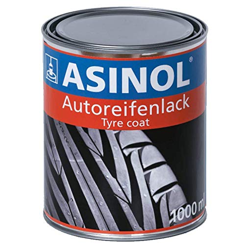 ASINOL Reifenlack schwarz 1000 ml Kunstharzlack Farbe Lack 1l Liter Dose ASINOL Reifenlack schwarz 1000 ml Kunstharzlack Farbe Lack 1l Liter Dose von ASINOL