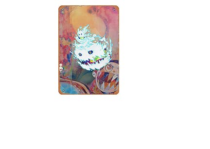 Blechschild Vintage Kanye West & Kid Cudi Kids See Ghosts Album Cover Musik Kunst Poster Lustig Klassisch Musik Bar Pub Cafe Wand Küche Badezimmer Poster Karaoke Retro Dekor Kunst Heimdekoration von ASIOADWNA