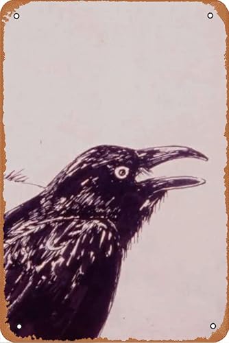 Crow Movie Metall-Blechschild im Retro-Stil, für Zuhause, Café, Bar, Pub, Wanddekoration, Metallposter, 20,3 x 30,5 cm von ASIOADWNA