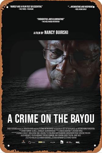 Filmposter "A Crime on the Bayou", Retro-Metall-Blechschild, Wandkunst, Metall-Blechschild, Höhle, Bar, Club, Metall-Blechschild, 20,3 x 30,5 cm von ASIOADWNA