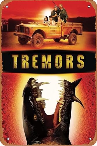 Filmposter "Tremors Season 2 Ideen", Retro-Metall-Blechschild, Wandkunst, Metall-Blechschild, Höhle, Bar, Club, Metall-Blechschild, 20,3 x 30,5 cm von ASIOADWNA