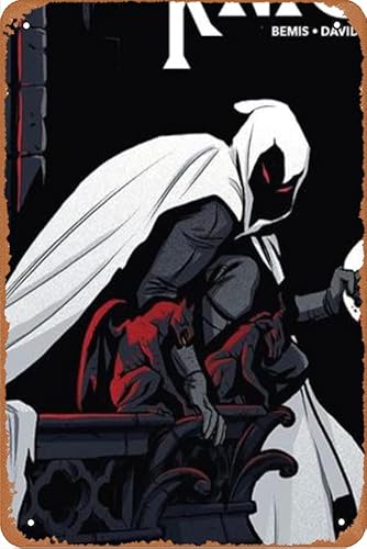 Metall-Blechschild mit Aufschrift "If I Casted Moon Knight", Retro, Wandkunst, Metall-Blechschild, Höhle, Bar, Club, Metall-Blechschild, 20,3 x 30,5 cm von ASIOADWNA