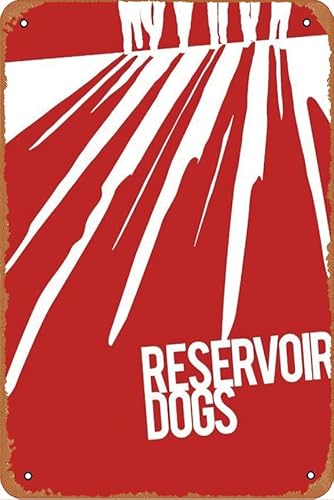 Metall-Blechschild mit Reservoir-Hunden (weibliche Remake), Retro, Wandkunst, Metall-Blechschild, Höhle, Bar, Club, Metall-Blechschild, 20,3 x 30,5 cm von ASIOADWNA