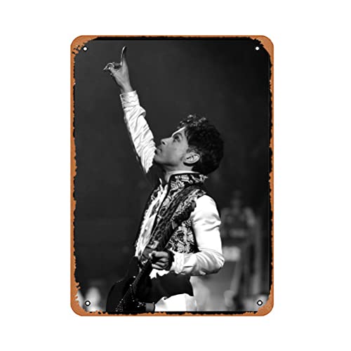 Vintage Blechschild Prince Photos Of Rock Music Legends Prince Art Rock N Roll Rock Music Star Poster Leinwand Druck Holz Hängender Scrollrahmen Poster Leinwand Wandkunst Druck Holz Hängender von ASIOADWNA