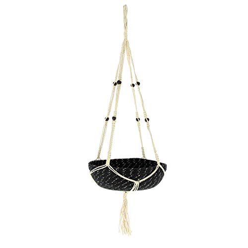mitienda mit Liebe gemacht Blumenampel, Hängeampel, Makramee, Pflanzen Aufhänger, Handmade, Fair Trade (Perlen 110cm) von mitienda mit Liebe gemacht