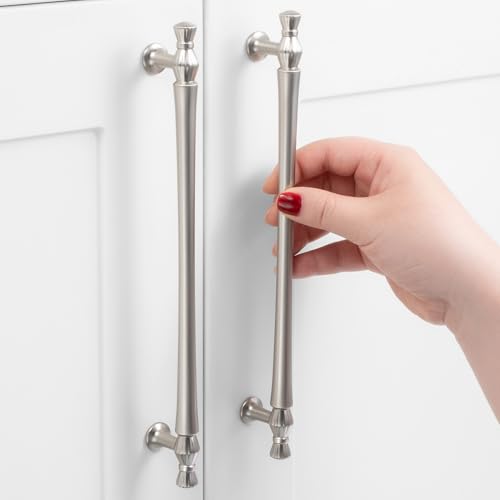 ASKANO Schrankgriffe, gebürstetes Nickel, 19,8 cm, Satin-Nickel, Schrankgriffe, silberfarben, Küchen-Hardware für Schränke, ZP2408, Schublade, Schlafzimmer, Kommode, Badezimmer, Waschtisch, Schrank, 5 ASKANO Schrankgriffe, gebürstetes Nickel, 19,8 cm, Satin-Nickel, Schrankgriffe, silberfarben, Küchen-Hardware für Schränke, ZP2408, Schublade, Schlafzimmer, Kommode, Badezimmer, Waschtisch, Schrank, 5 von ASKANO