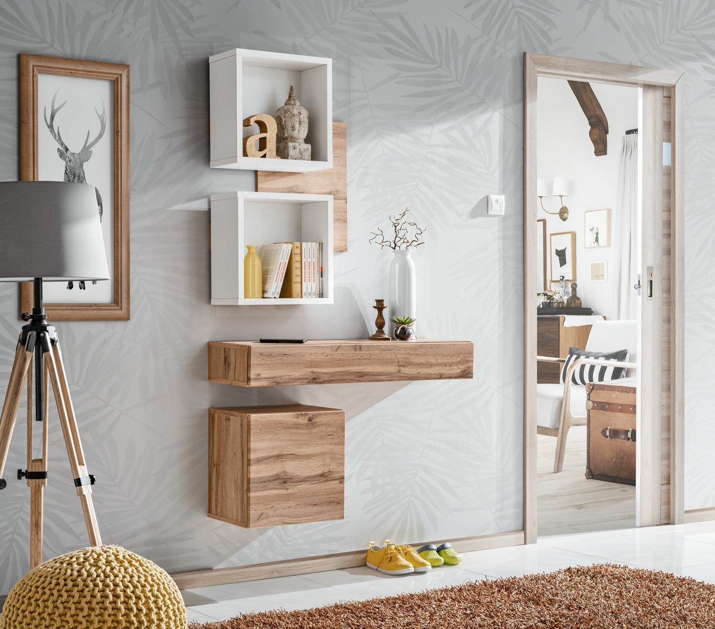 ASM-Moebel Garderoben-Set Flurgarderobe EASY III mit Push-Click System 2 Varianten, Mit Push-Click System ASM-Moebel Garderoben-Set Flurgarderobe EASY III mit Push-Click System 2 Varianten, Mit Push-Click System von ASM-Moebel