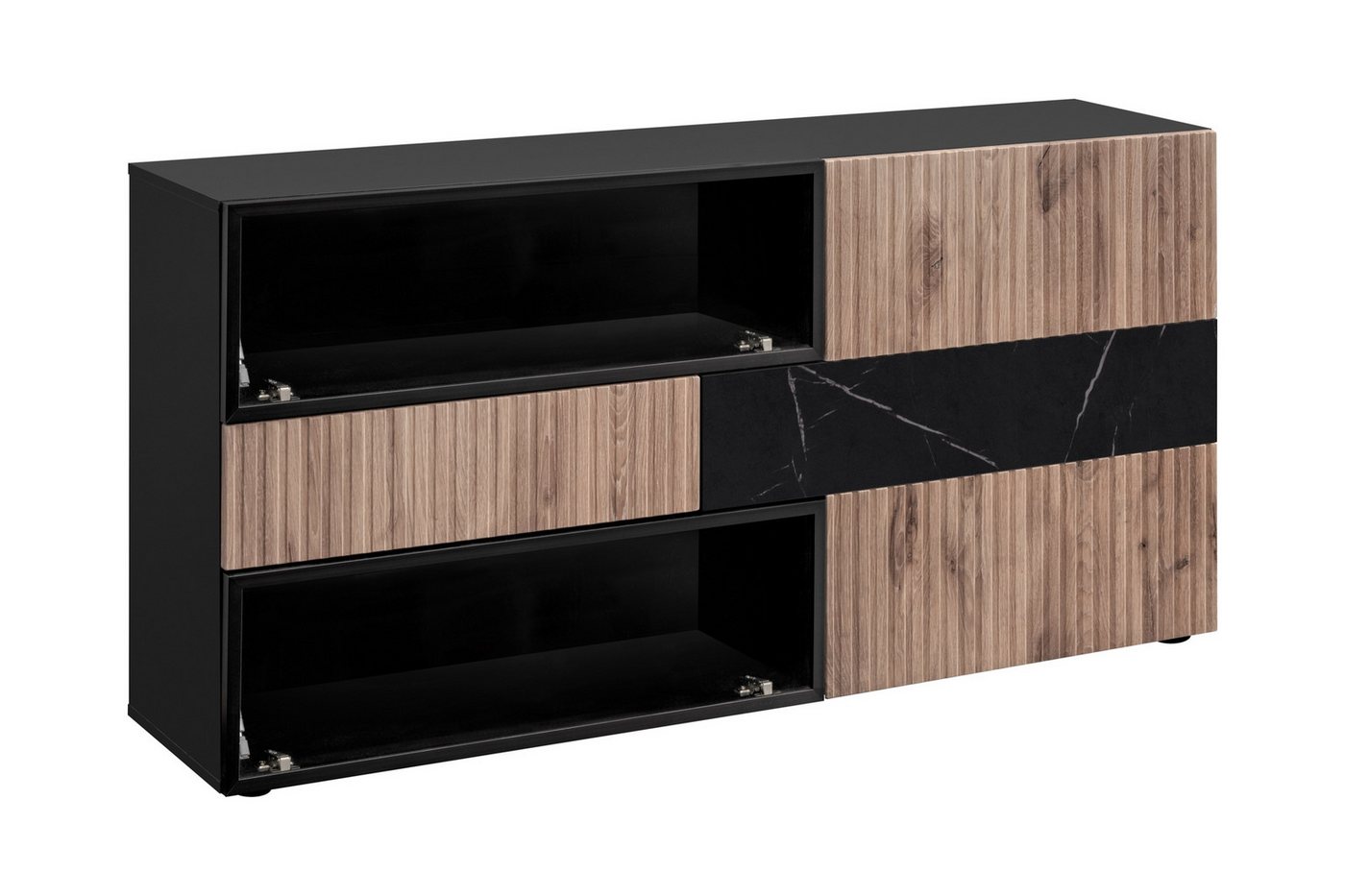 ASM-Moebel Kommode Sideboard Kommode CANNES mit Rillenfront und Push-Click System ASM-Moebel Kommode Sideboard Kommode CANNES mit Rillenfront und Push-Click System von ASM-Moebel