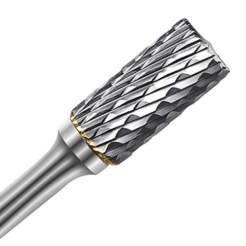 ASNOMY 1 Stück Fräser aus Wolframstahl aus Hartmetall Set mit Drehkopf zum Schleifen von Dateien 6 x 12 mm zum Bohren von Metall Polieren - A von ASNOMY