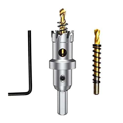 ASNOMY 21mm Lochsäge Hartmetall-Bohrer, Metall Lochsäge Bohrer, TCT-Bohrer-Lochsägen ideal für Löchern in Edelstahl, Eisen, Holz, Kunststoff von ASNOMY