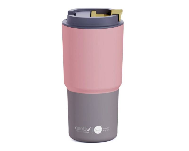 ASOBU Coffee-to-go-Becher Asobu Coffee to Go Becher 650ml Pastel Puramic-Keramik auslaufsicher, 650 ml Fassungsvermögen, Puramic-Keramikbeschichtung von ASOBU