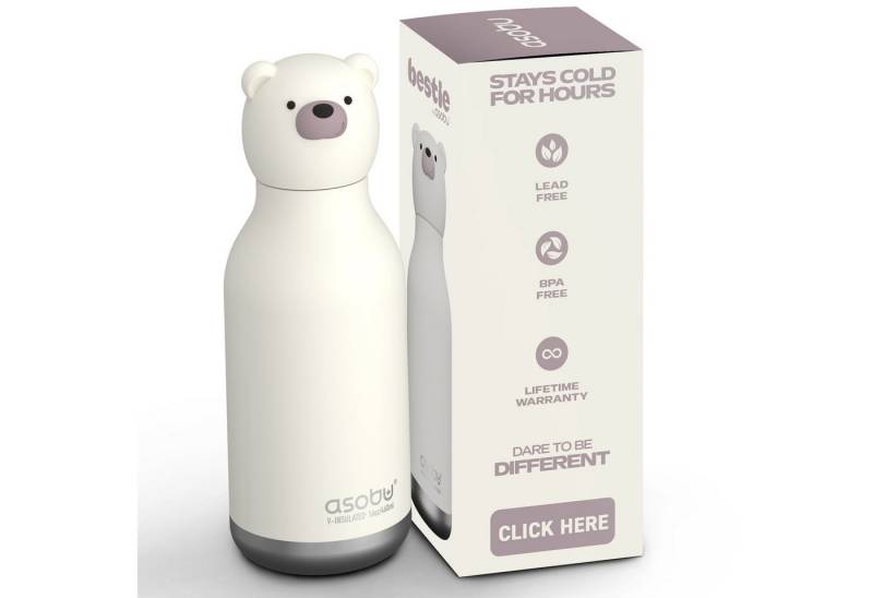 ASOBU Trinkflasche Asobu® Kindertrinkflasche BESTIE mit Strohhalm 460ml von ASOBU