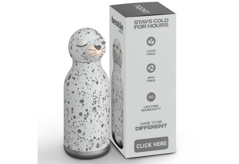 ASOBU Trinkflasche Asobu® Kindertrinkflasche BESTIE mit Strohhalm 460ml von ASOBU