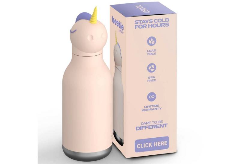 ASOBU Trinkflasche asobu Bestie Bottle Einhorn -Sparkle- Unicorn – isolierte Kindertrinkf ASOBU Trinkflasche asobu Bestie Bottle Einhorn -Sparkle- Unicorn – isolierte Kindertrinkf von ASOBU
