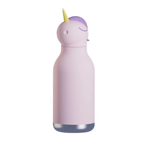 Asobu Bestie Unicorn Isolierte Edelstahl-Wasserflasche mit Strohhalm, 460 ml von ASOBU