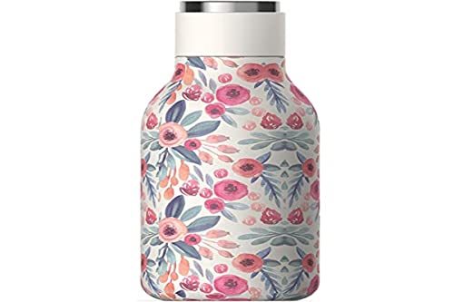 Asobu - Urban - Edelstahl Isolierflasche Blumendekor von ASOBU