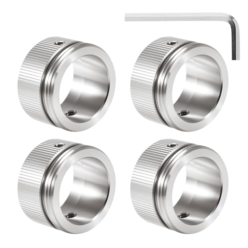 ASOFTY 4pcs Edelstahl Heizungsventil Adapter, M30 x 1,5 Heizkörperthermostat Adapter mit Sechskantschlüssel, Heizung Heizkörperventil Adapter, Heizungsthermostat Adapter Kompatibel mit Ra-Ventil von ASOFTY