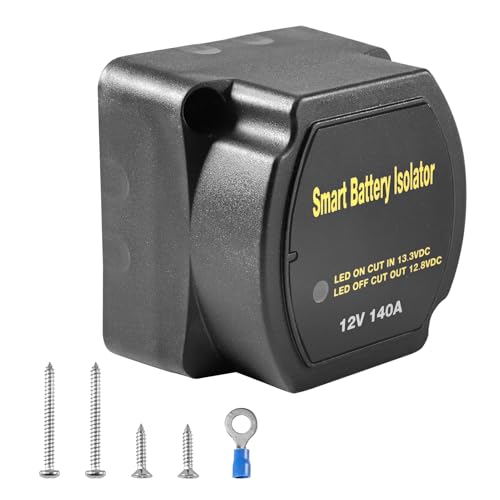 ASOFTY Batterie Trennrelais 12V 140A, Spannungsempfindliches Relais, Spannungsgesteuertes Trennrelais, Automatisches Batterietrenner für Auto, Wohnmobil, LKW, Boot ASOFTY Batterie Trennrelais 12V 140A, Spannungsempfindliches Relais, Spannungsgesteuertes Trennrelais, Automatisches Batterietrenner für Auto, Wohnmobil, LKW, Boot von ASOFTY