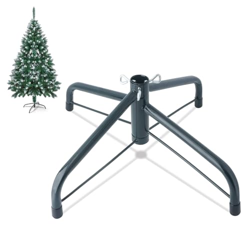 ASOPFYUM Weihnachtsbaumständer, Christbaumständer, Weihnachtsbaum Ständer Halter Faltbares Eisen Weihnachtsbaum 1.4 Füße Halterung Halter Basis mit Daumenschraube (42 cm), Weihnachtsbaum Basis von ASOPFYUM