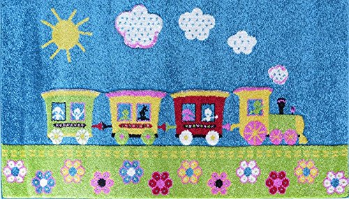 ASPECT Teppich für Kinderzimmer, Spielzimmer, 80 x 150 cm, Polyester, 80 x 150 cm, Mehrfarbig von ASPECT