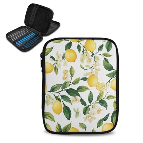 ASQVTIFE Häkelnadeletui mit Reißverschluss und Netztaschen, Obst-Stricknadeletui für Strickbedarf, Garnaufbewahrung, Organizer, Reise-Häkeltasche, kleine Häkelprojekt-Reisetasche ASQVTIFE Häkelnadeletui mit Reißverschluss und Netztaschen, Obst-Stricknadeletui für Strickbedarf, Garnaufbewahrung, Organizer, Reise-Häkeltasche, kleine Häkelprojekt-Reisetasche von ASQVTIFE