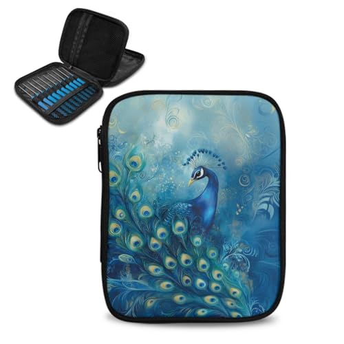 ASQVTIFE Häkelnadeletui mit Reißverschluss und Netztaschen, Tier-Häkelnadelhalter, Organizer für Häkelnadel-Set, Werkzeuge, Stricknadeletui für Strickzubehör ASQVTIFE Häkelnadeletui mit Reißverschluss und Netztaschen, Tier-Häkelnadelhalter, Organizer für Häkelnadel-Set, Werkzeuge, Stricknadeletui für Strickzubehör von ASQVTIFE