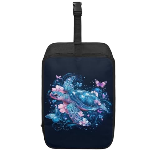 ASQVTIFE Sea Turtle Steamer Storage Bag with Handle Zippered Travel Case Iron Accessories Blue Storage Bag for Travel Clothes Steamer Handheld Steamer Organizer Box Easy to Clean von ASQVTIFE
