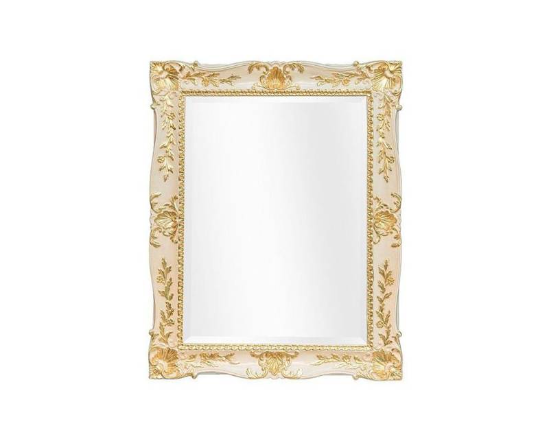 ASR Rahmendesign Barockspiegel Bellaria, 78x98 cm, Blattgold, klassisch, Handgefertigt in Italien, vergoldeter Holzrahmen mit Ornamentik von ASR Rahmendesign