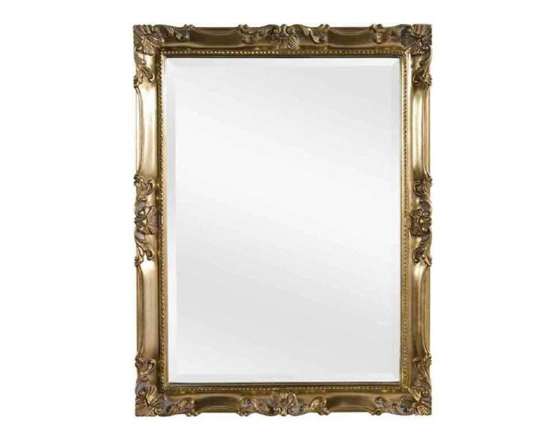 ASR Rahmendesign Barockspiegel Franz, 52x62 cm, Blattgold, kompaktes Format von ASR Rahmendesign