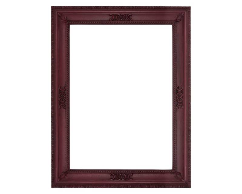 ASR Rahmendesign Wandspiegel Selina, 67×87 cm, Vintage Red & Dusty Rose, Facettenschliff von ASR Rahmendesign