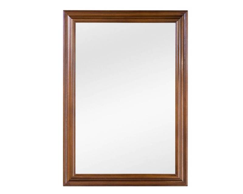 ASR Rahmendesign Wandspiegel Augustin, 49x69 cm, Walnuss, Echtholzrahmen, Landhausstil von ASR Rahmendesign