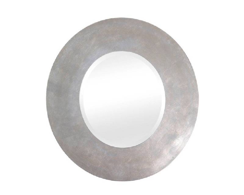 ASR Rahmendesign Wandspiegel Bergen, 78x73 cm, oval, Blattsilber, Facettenspiegel von ASR Rahmendesign