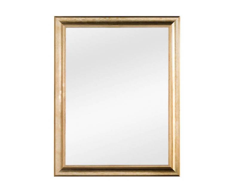 ASR Rahmendesign Wandspiegel Genua, 73x93 cm, Blattgold, klassisch mit Facettenschliff, Klassischer Blattgoldrahmen mit Profilstruktur – handgefertigt von ASR Rahmendesign