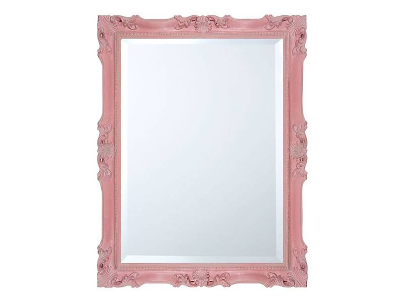 ASR Rahmendesign Wandspiegel Maisie – Retro-Design, hellrosa Holzrahmen, 62x82 cm von ASR Rahmendesign