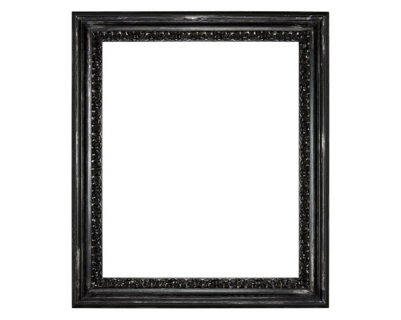 ASR Rahmendesign Wandspiegel Lens, 66x76 cm, Silber/Schwarz, Shabby mit Facette von ASR Rahmendesign