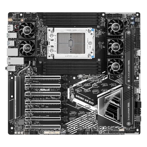 ASROCK WRX90 WS EVO, Workstation, AMD WRX90, sTR5, EEB, 8 DDR5 ECC, Dual 10G LAN, SlimSAS, MCIO, 7X PCIe5 x16, 2X M.2 ASROCK WRX90 WS EVO, Workstation, AMD WRX90, sTR5, EEB, 8 DDR5 ECC, Dual 10G LAN, SlimSAS, MCIO, 7X PCIe5 x16, 2X M.2 von ASRock