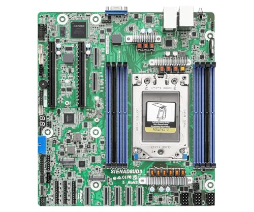 ASRock Rack Server-Motherboard SIENAD8UD3 Deep Micro-ATX Single Socket SP6 (LGA 4844), AMD EPYC 8004 Series von ASRock Rack