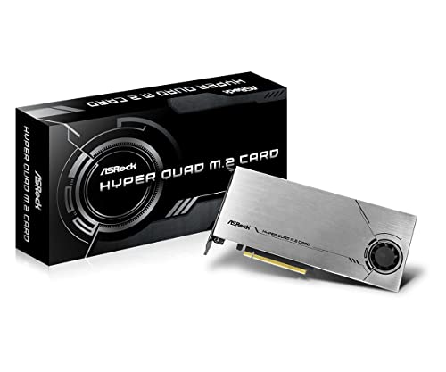 ASROCK Hyper Quad M.2 Card PCIE GEN4X16 NVME 4XM.2 64GB/S ASROCK Hyper Quad M.2 Card PCIE GEN4X16 NVME 4XM.2 64GB/S von ASRock
