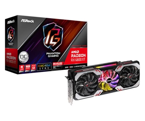 ASROCK - VGA CARDS Radeon RX6800XT Phantom Gaming 16G OC GDDR6 1875MHz HDMI DPX3 von ASRock