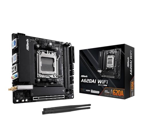 ASRock A620AI WiFi AM5 mITX HDMI DDR5 Retail ASRock A620AI WiFi AM5 mITX HDMI DDR5 Retail von ASRock