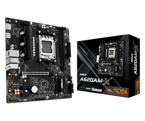 ASRock A620AM-X Micro-ATX Motherboard AMD AM5 Sockel unterstützt Ryzen 9000/8000/7000 DDR5 8000+ OC PCIe 4.0 2.5G LAN BIOS Flashback ASRock A620AM-X Micro-ATX Motherboard AMD AM5 Sockel unterstützt Ryzen 9000/8000/7000 DDR5 8000+ OC PCIe 4.0 2.5G LAN BIOS Flashback von ASRock